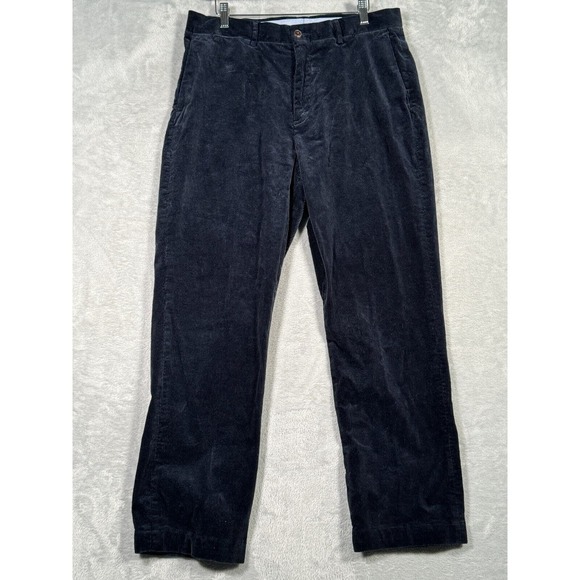 Ralph Lauren Pants Mens‎ 34x32 (Actual 34x30) Blue Corduroy Stretch Classic Fit - Picture 1 of 12